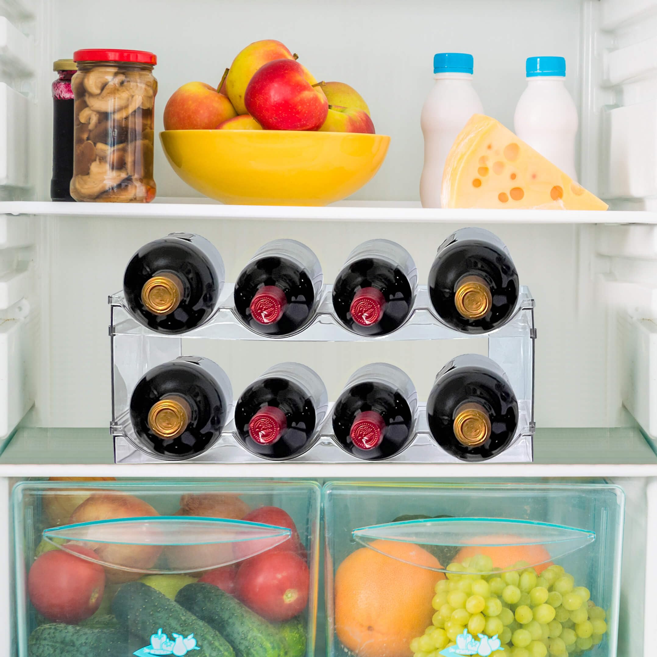 Homecor durable BPA-free plastic rack is easy to clean after use.