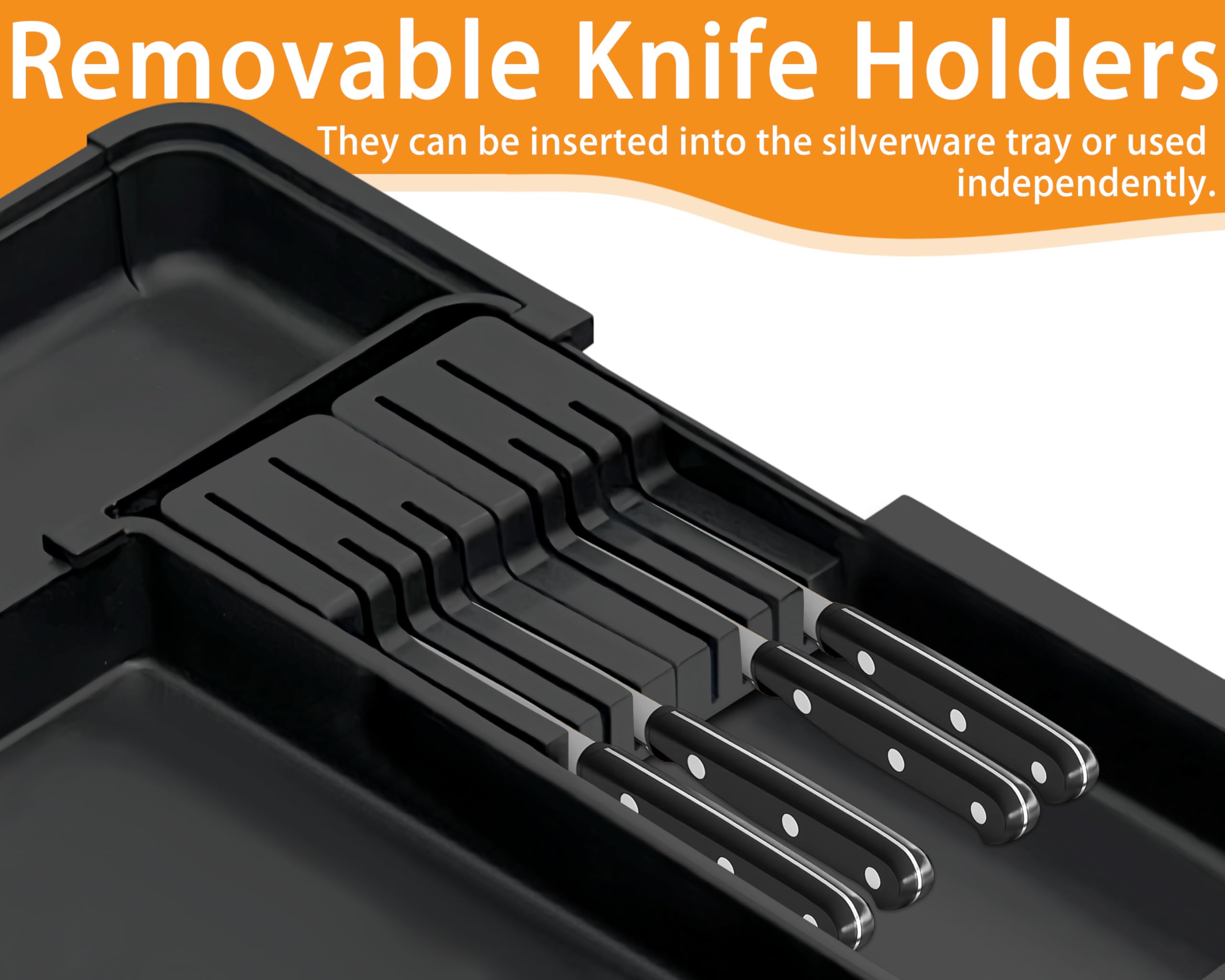 Homecor knife-block removable keeps blades safe and easy to access.