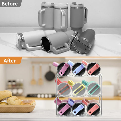 Homecor shelf-stack design reveals three layers holding nine bottles