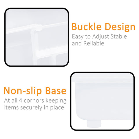 Anti-slip base with four corners prevents sliding during use.