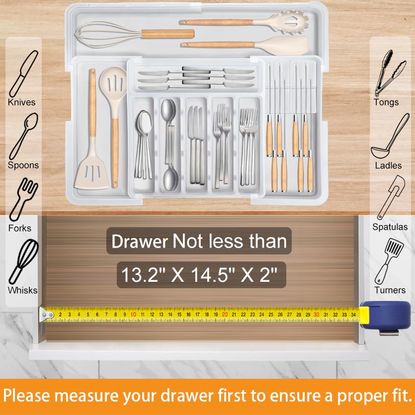 Expandable panels on left, right, and top provide flexible item fit.