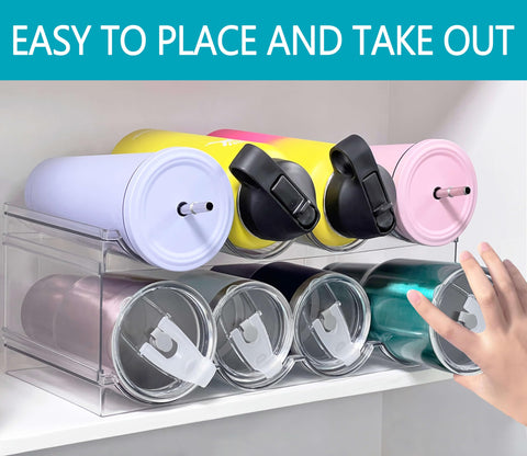 Homecor clear BPA-free plastic provides durable, see-through storage.