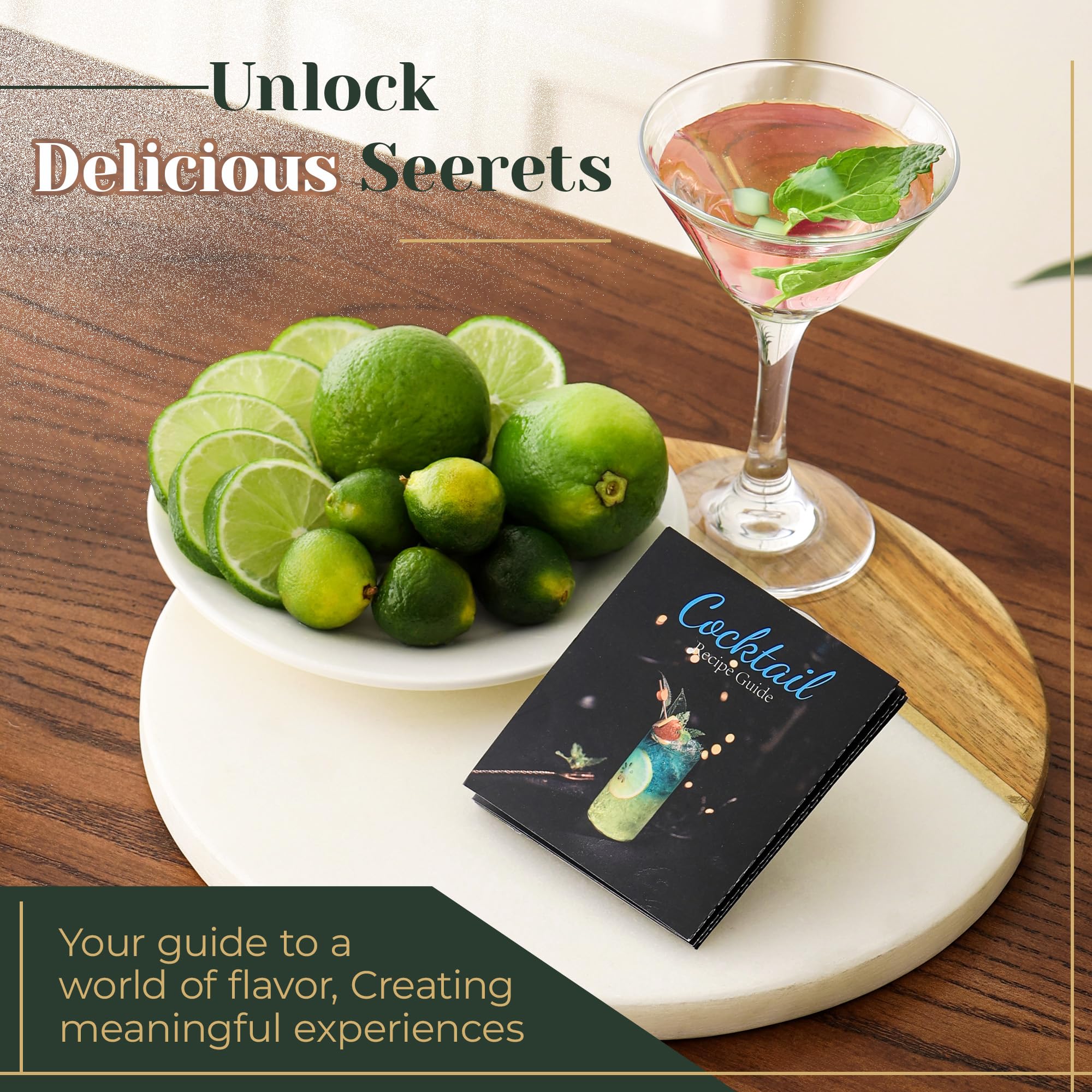 HomeCurated cocktail recipe book inspires at-home mixology with ideas.