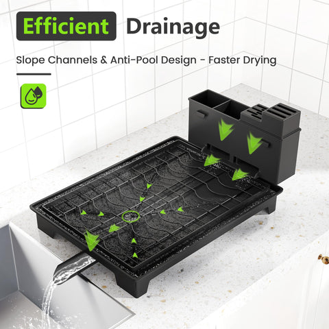 HomeCurated Drainboard drains water into the sink, keeping counters dry