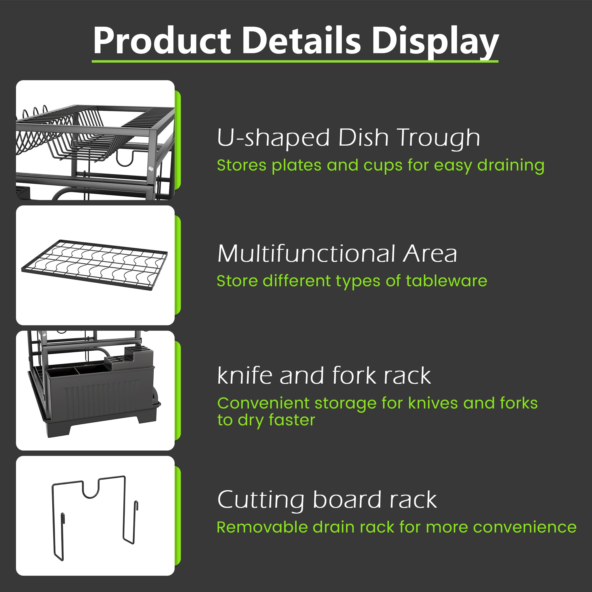 HomeCurated Sink-Side Organizer reduces countertop clutter and streamlines drying