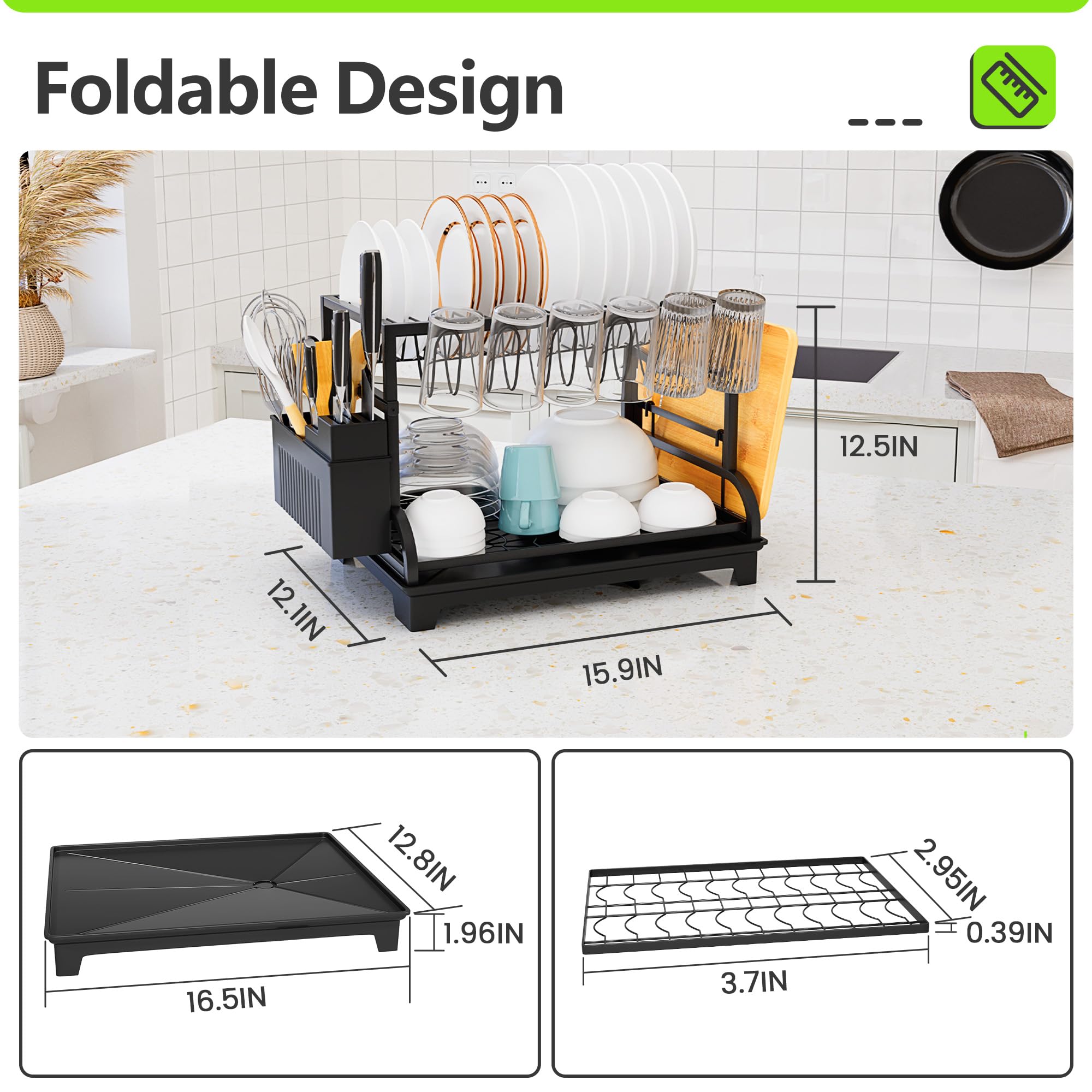 HomeCurated Utensil Holder organizes silverware at the sink for easy access