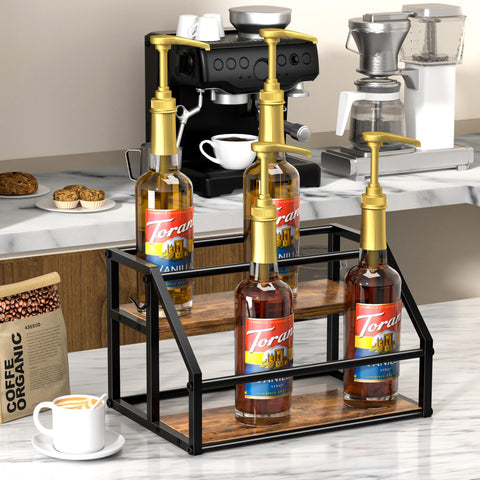 Homedawn rustic finish complements home bars and cafes while staying practical.