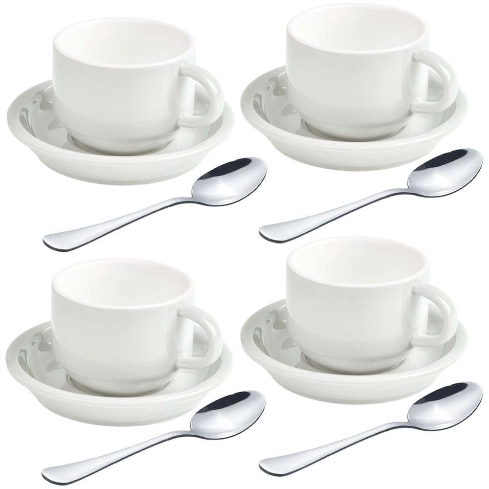 HomEdge white espresso shot cups for a precise 2.5 oz serving.