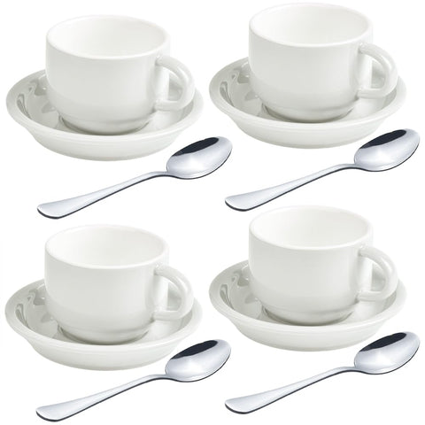 HomEdge white espresso shot cups for a precise 2.5 oz serving.