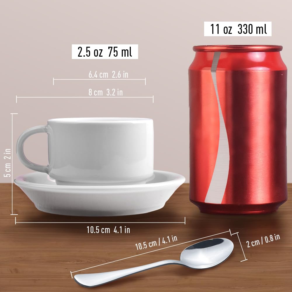 HomEdge porcelain cups are heat resistant and comfortable to hold.