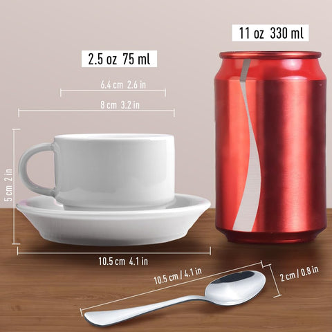 HomEdge porcelain cups are heat resistant and comfortable to hold.