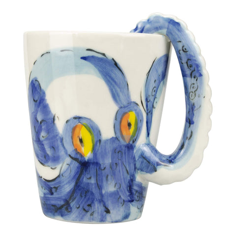 HOMEE ocean-style octopus mug with 3D texture for daily sipping