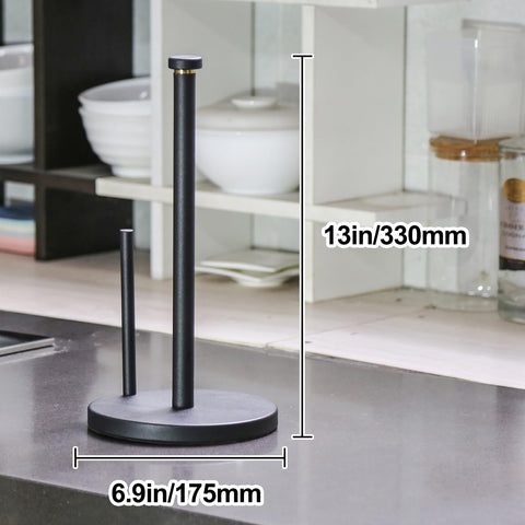 HOMEFELIZ black stainless steel holder base detail with sandblasted finish.