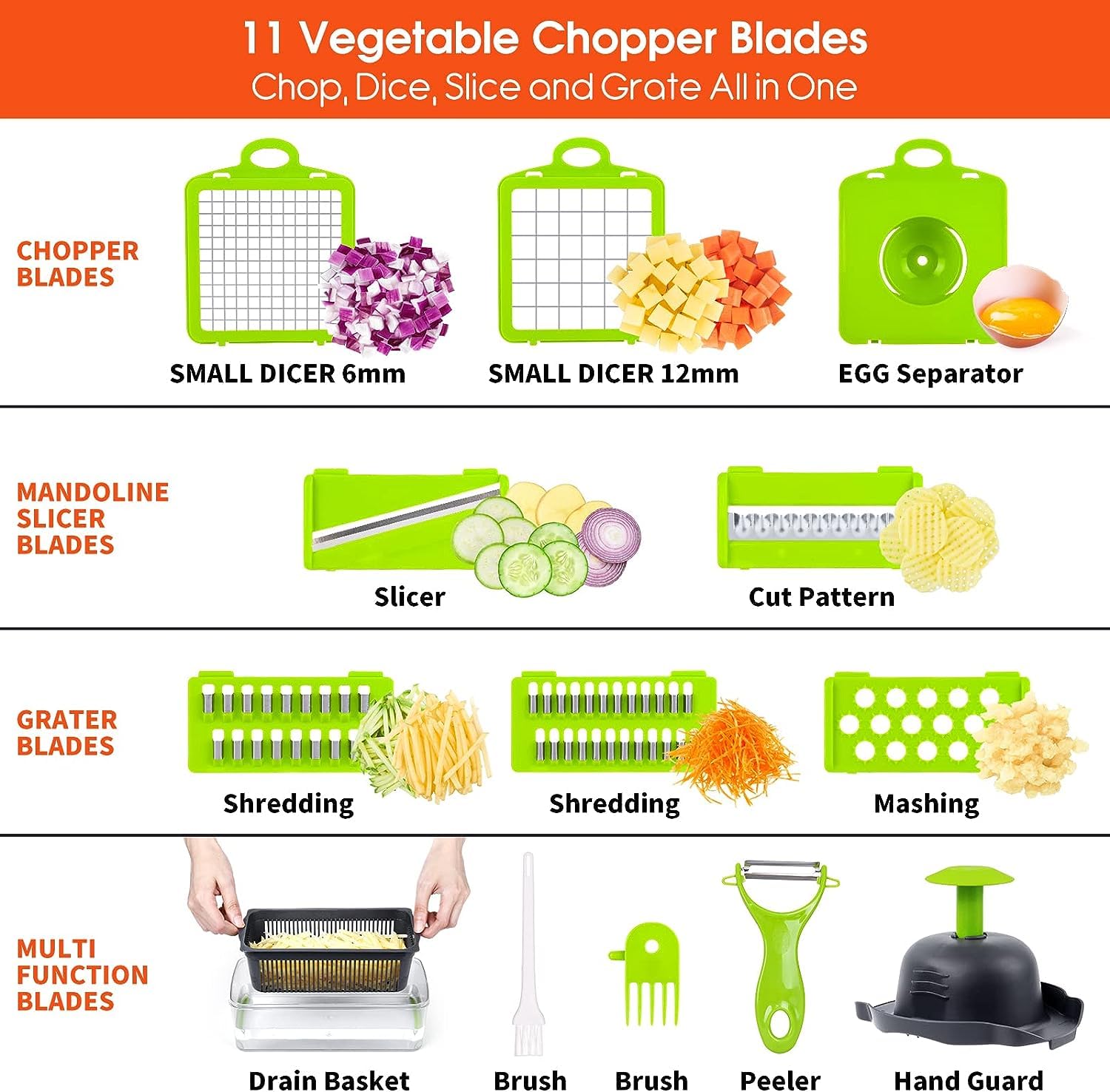 HOMEFINESSE portable chopper ideal for camping and outdoor meals.