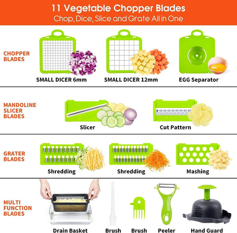 HOMEFINESSE portable chopper ideal for camping and outdoor meals.