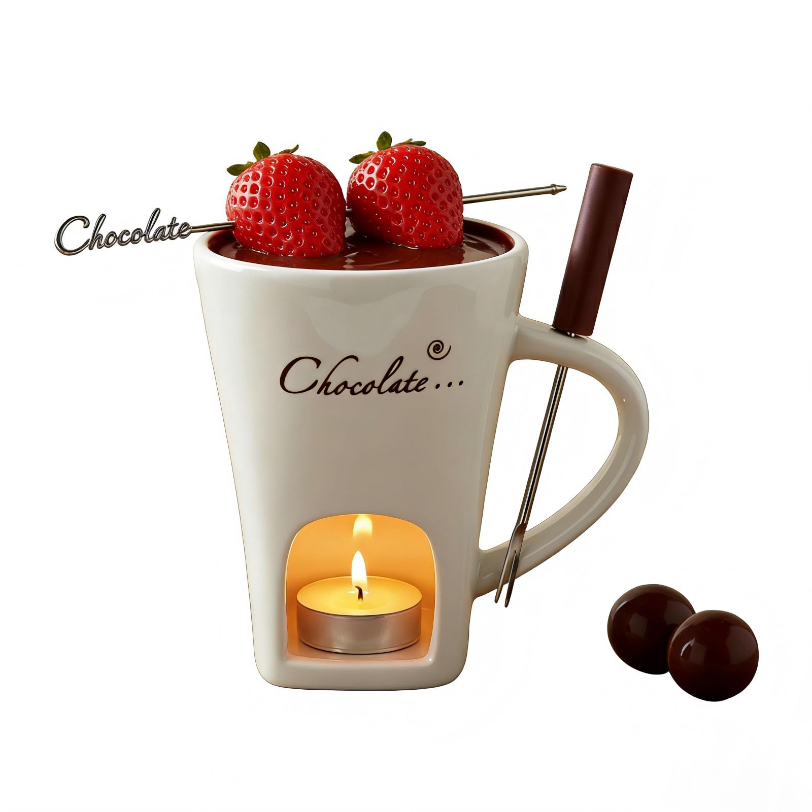 HOMEFISH Chocolate Fondue Mug for smooth chocolate melts and dips