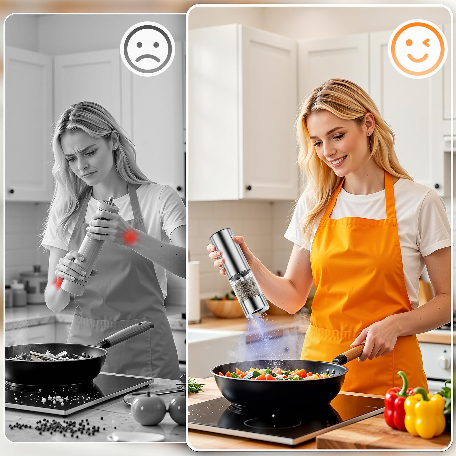 HomeHacks six coarseness settings for versatile seasoning.