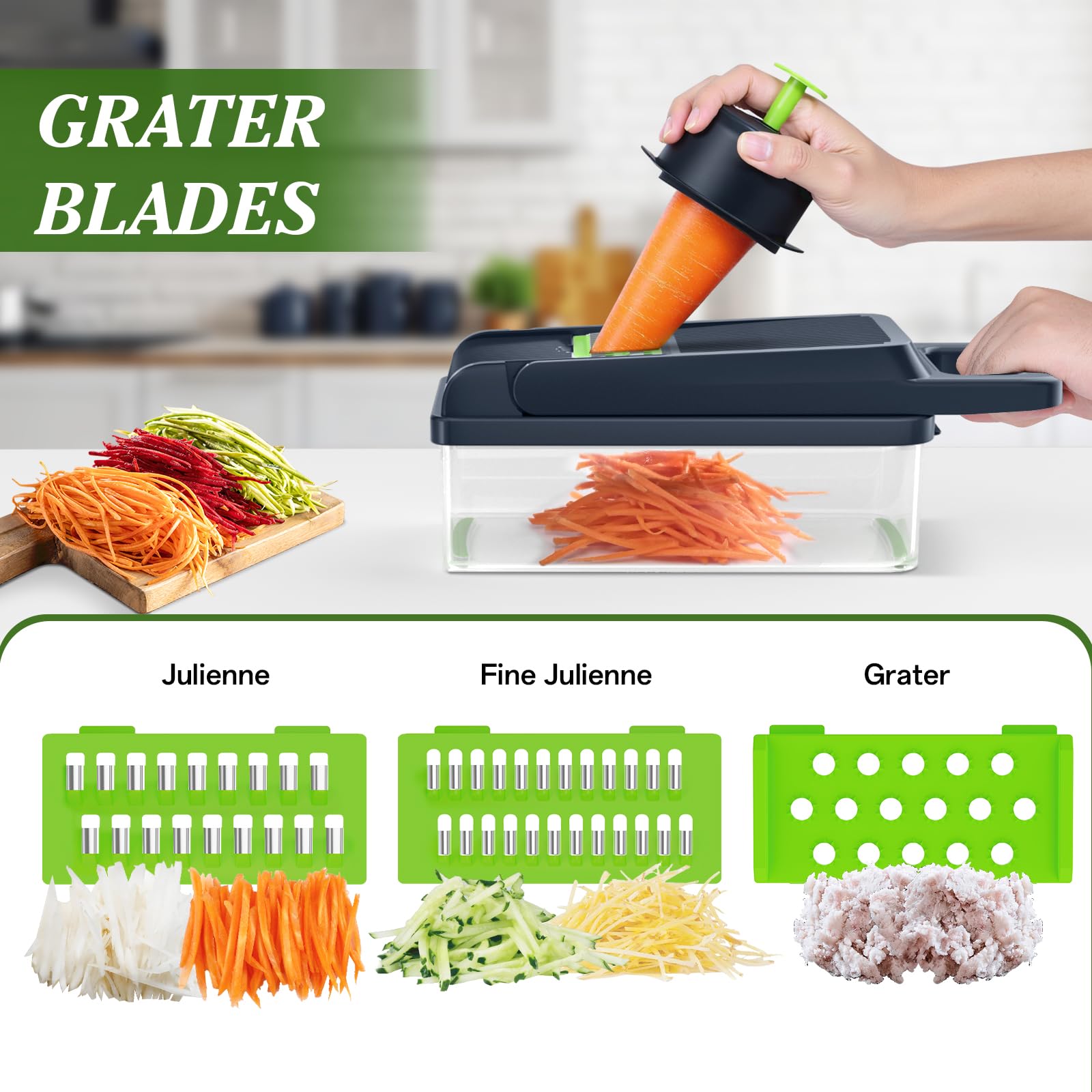 HomeHacks vegetable chopper drain basket for easy rinsing.