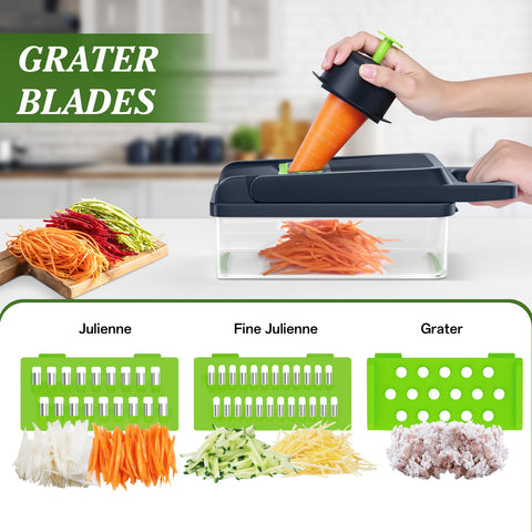 HomeHacks vegetable chopper drain basket for easy rinsing.