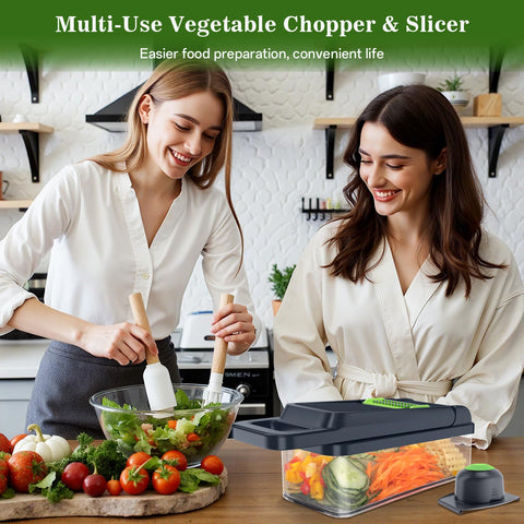 HomeHacks in-use chopper demonstrates fast meal prep.