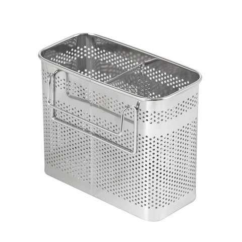 HOME&I silverware-drying-basket hooks securely attach to racks for space-saving organization