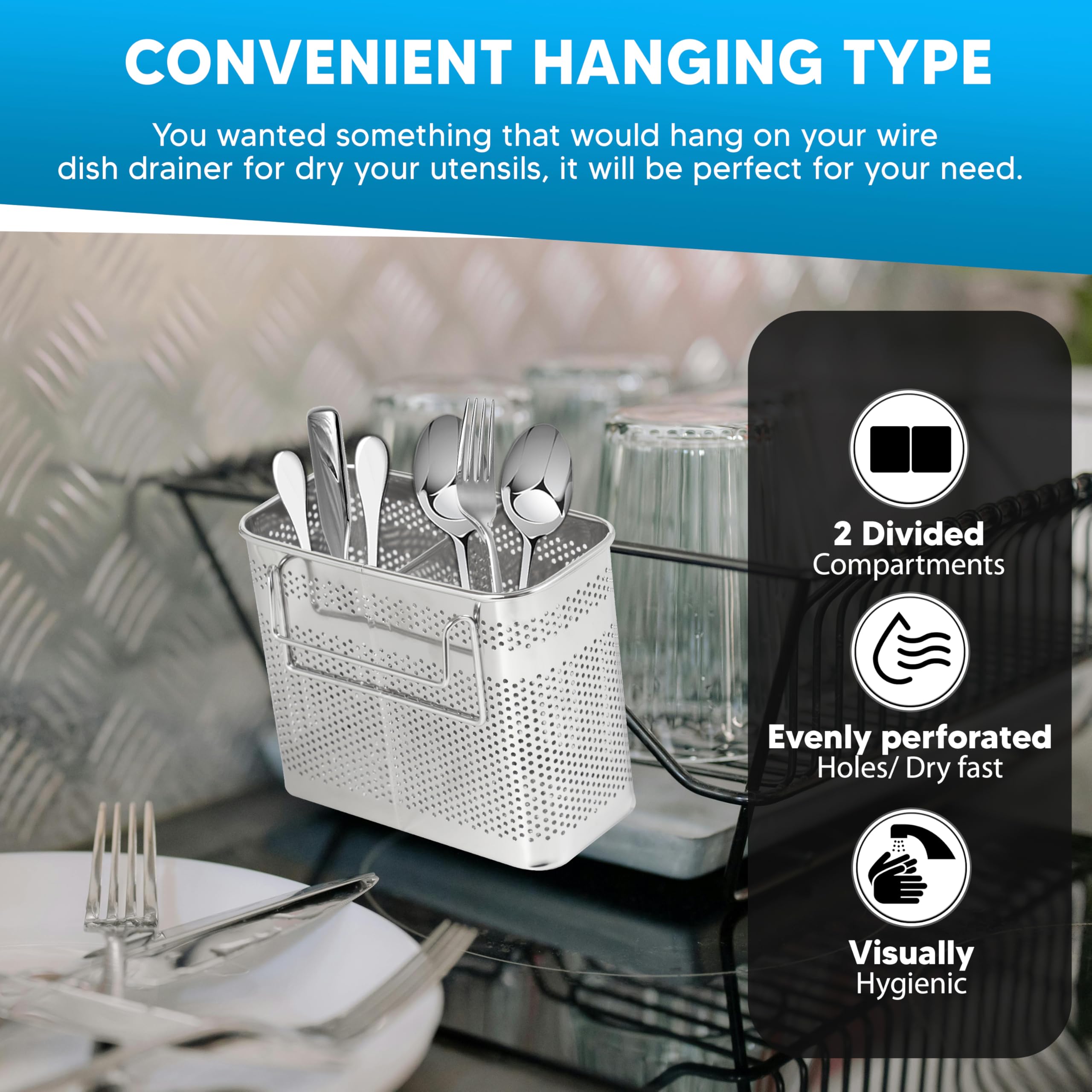 HOME&I SUS304 stainless steel construction is durable and resistant to rust