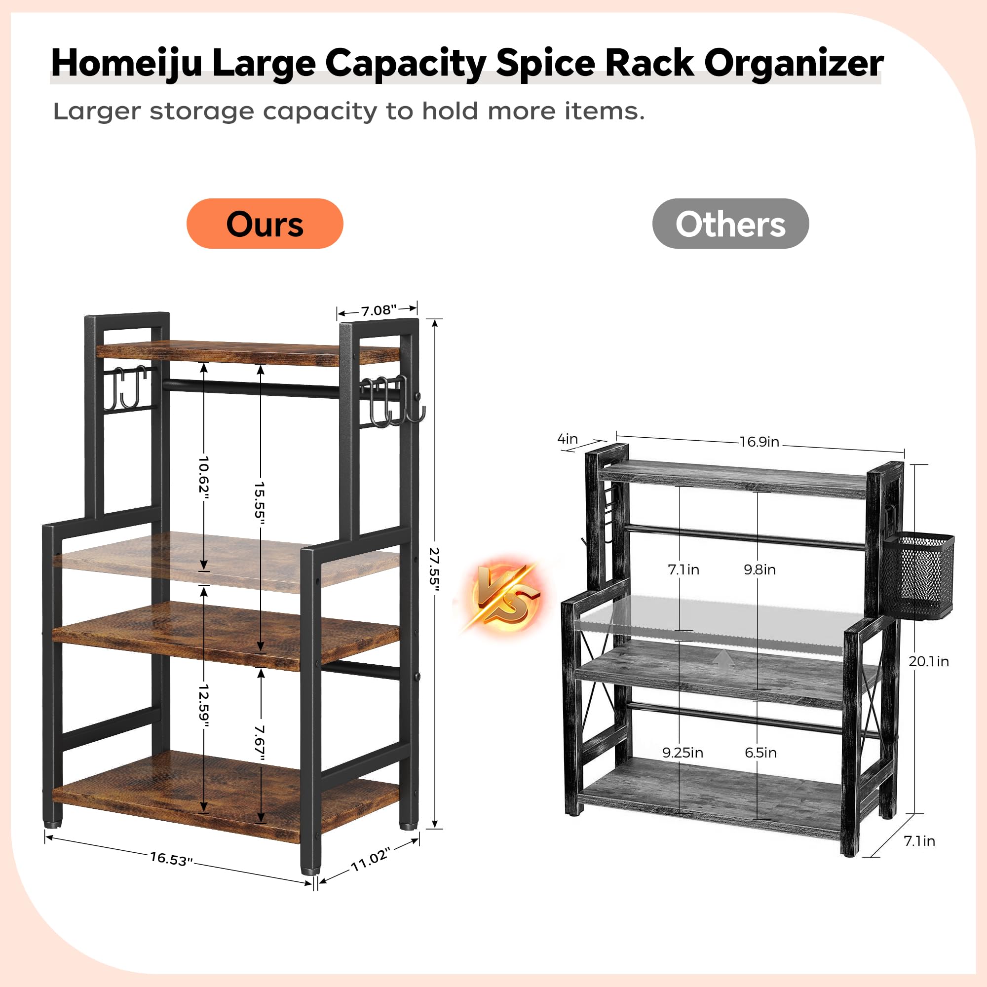 Homeiju easy-assembly system with labeled parts speeds setup.