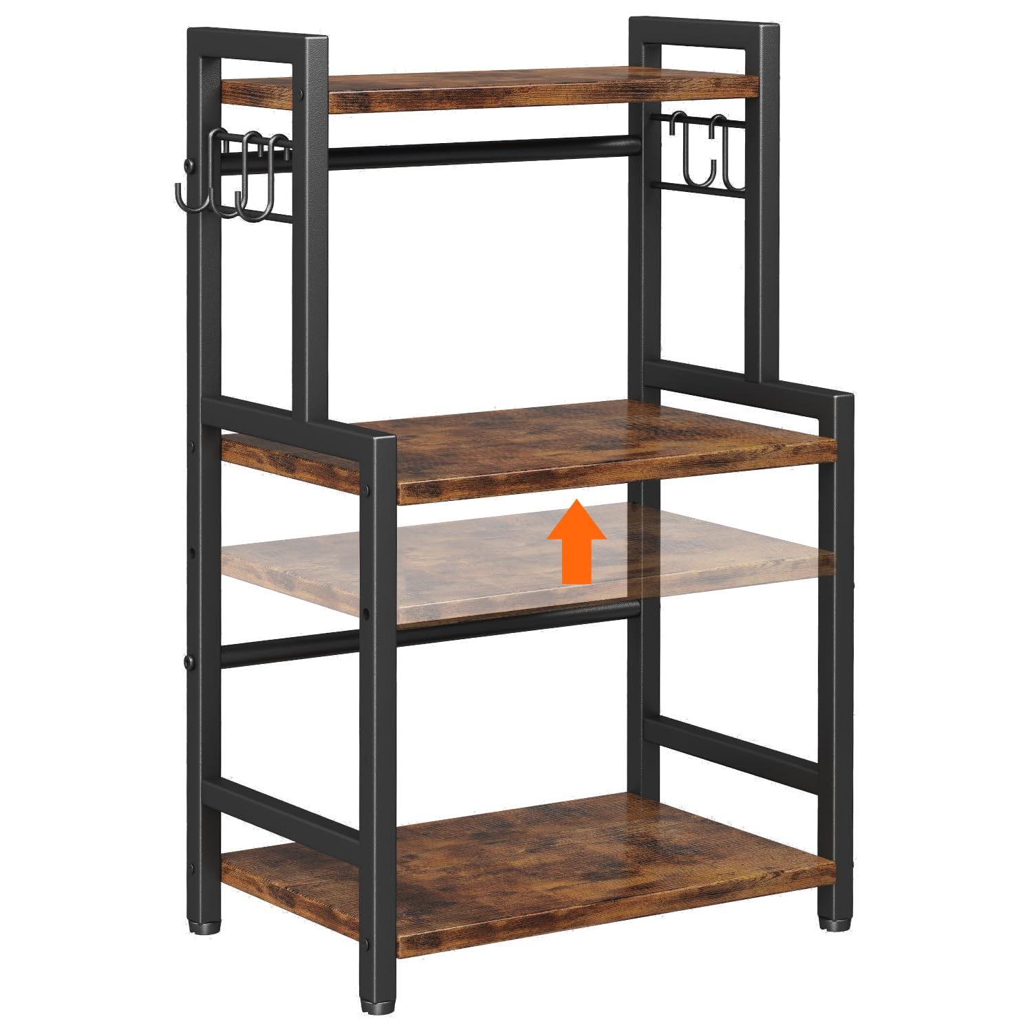Homeiju included five S-shaped hooks expand hanging storage.