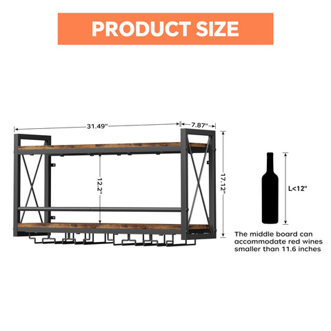 Homeiju premium materials offer sturdy support for bottles and glasses.
