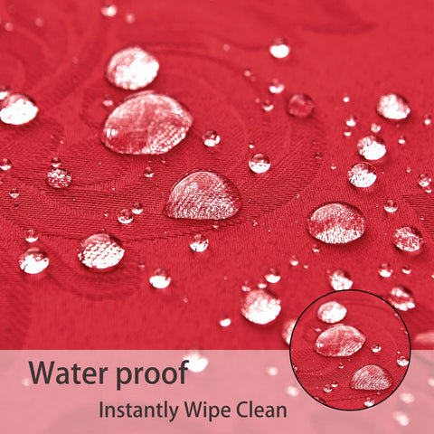 HomeJoy oilproof table cloth resists sauces and spills during meals.