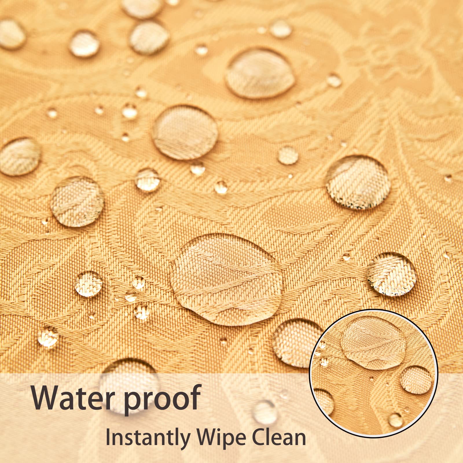 HomeJoy washable polyester tablecloth ready for washing