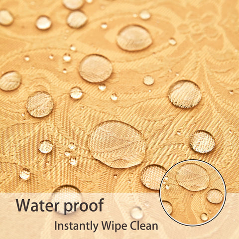 HomeJoy washable polyester tablecloth ready for washing