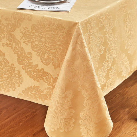 HomeJoy waterproof tablecloth on dining table protects against spills
