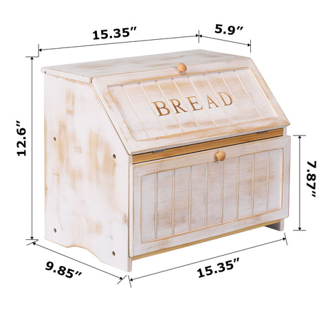 HOMEKOKO bread box bottom arc-edged for secure gripping