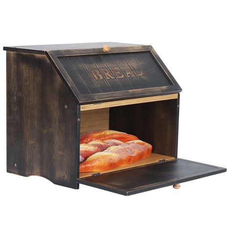 HOMEKOKO bread box assembly image with screwdriver included for quick setup.