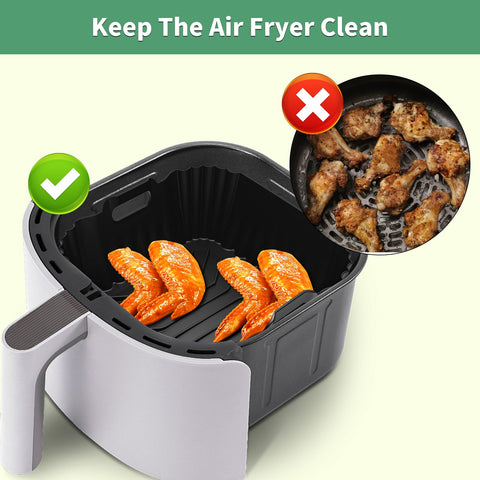 HOMELYLIFE ChefMan 5QT-8QT liner in 9 inches for dishwasher-safe use