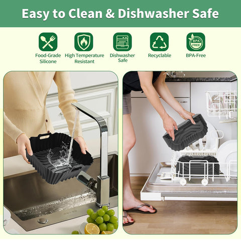 HOMELYLIFE Cosori 6QT liner in 9 inches for easy cleanup and non-stick cooking
