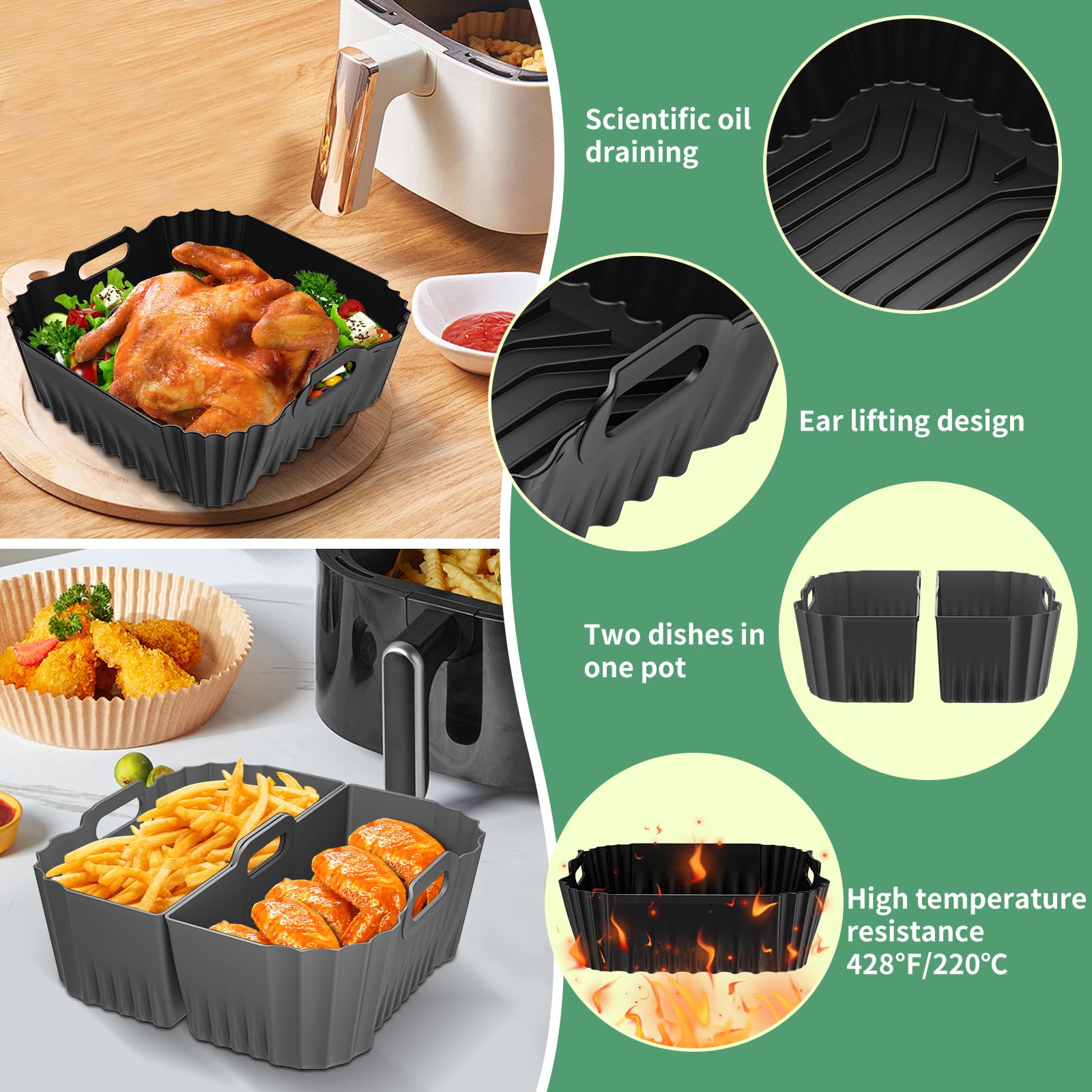 HOMELYLIFE Instant Pot 5-8QT liner in 9 inches for reusable convenience