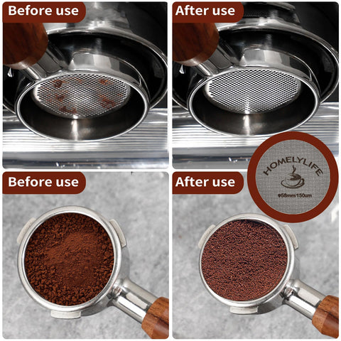 HOMELYLIFE espresso bed shown after distribution for smoother, even flow