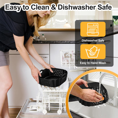 HOMELYLIFE dishwasher-safe easy-clean liners for quick maintenance