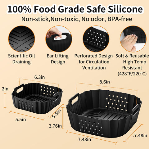 HOMELYLIFE dual-side perforated design promotes even heating