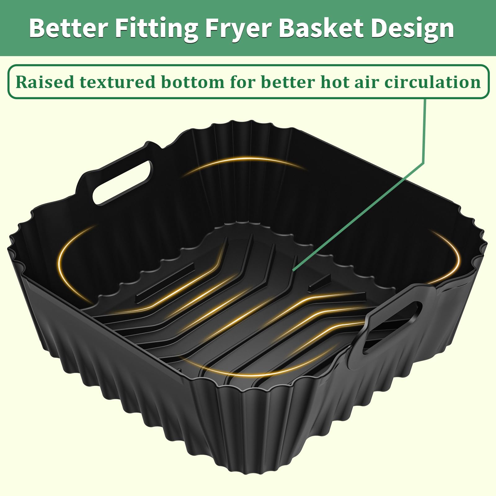 HOMELYLIFE 3-pack reusable air fryer liners offering versatile kitchen protection