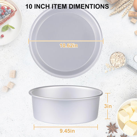 HomeMall round cake pan set suitable for a range of kitchen tasks and desserts.