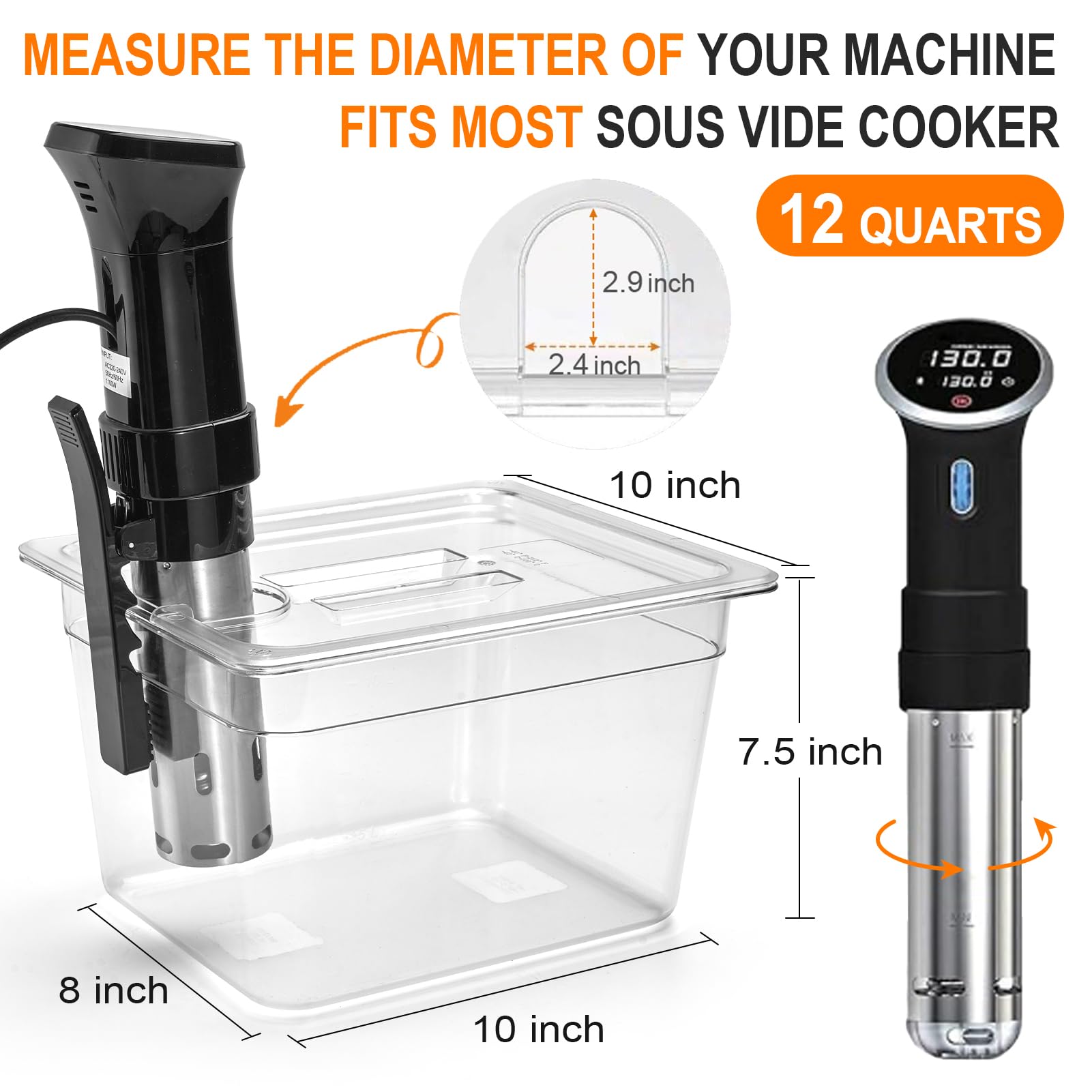HOMENOTE BPA-free polycarbonate container keeps heat steady and makes content visible