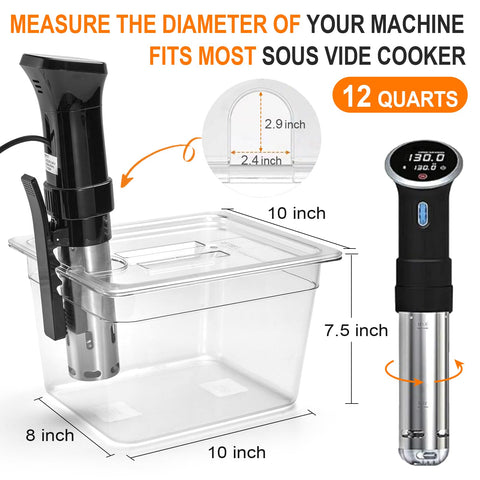 HOMENOTE BPA-free polycarbonate container keeps heat steady and makes content visible