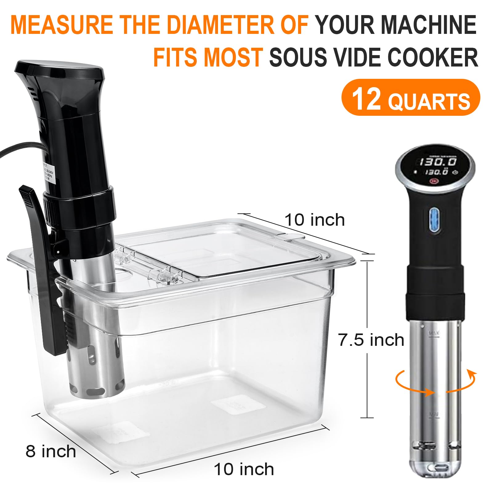 Homenote BPA-free polycarbonate container ensures safe sous vide sessions
