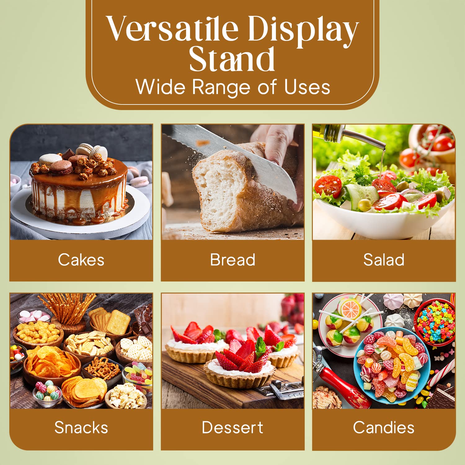 Homeries acacia wood serving platter for appetizers and desserts