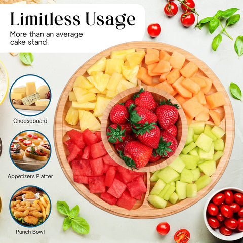 Homeries chips and salsa plate supports casual snacking at parties.