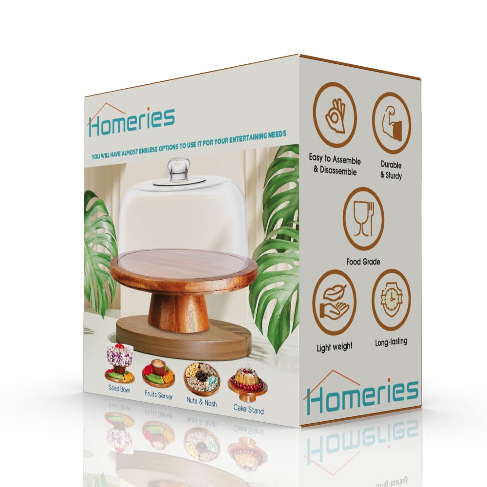 Homeries durable acacia wood construction for long-lasting use