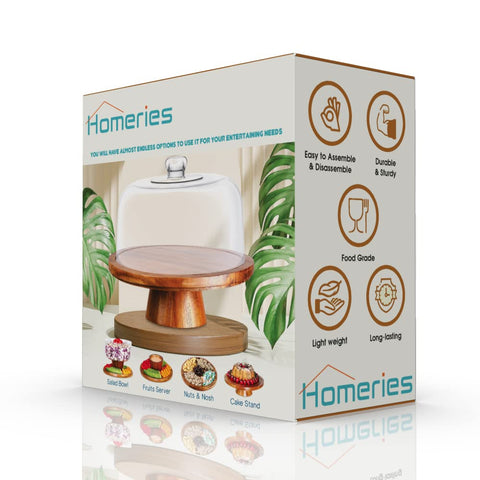 Homeries durable acacia wood construction for long-lasting use